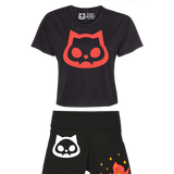 LOGO CROP TEE IN RED  - Preorder!  Shipping by June 11th!