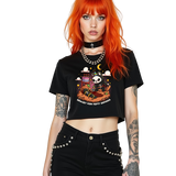 MURDER PARTY CROP TEE
