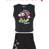 FLOWER BIKER SHORTS WITH POCKETS