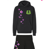 FLOWER BIKER SHORTS WITH POCKETS