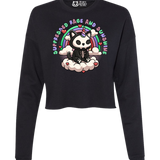 SUNSHINE & RAGE CREWNECK CROP SWEATER