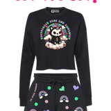 SUNSHINE & RAGE CREWNECK CROP SWEATER