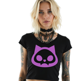 LOGO CROP TEE IN PINK