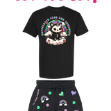 SUNSHINE & RAGE TEE IN BLACK