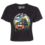 COP CHASE CROP TEE IN BLACK